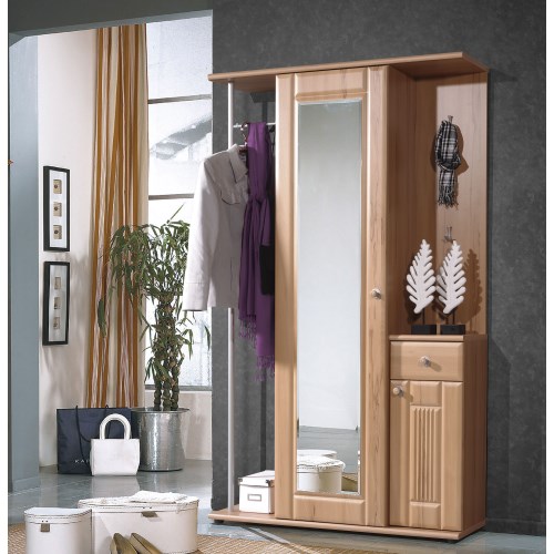 Compact Wardrobe in Beech