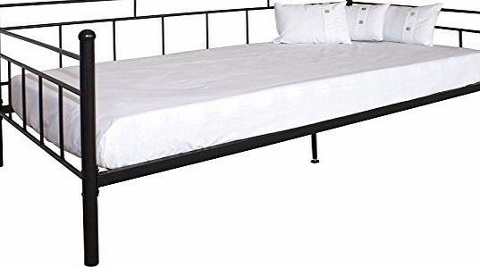 GFW Arizona Day Bed Black 3 Single Bed Frame Black Metal