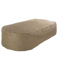 Faux Suede Beanbag Lounger - Caramel