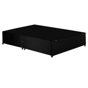 Giltedge Luxury Black Chenille 3FT Single Divan