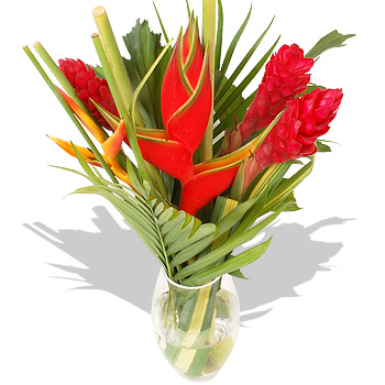 Ginger and Heliconia Bouquet - flowers