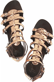 Leather gladiator sandals