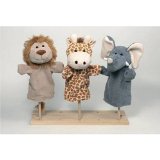 Handpuppets wild animales, set of 3