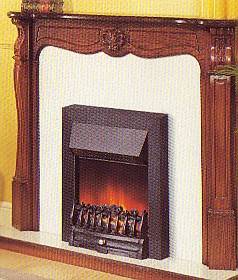 Wynford Black Inset Optiflame(R)