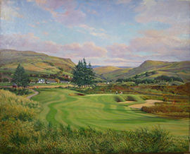 1st Hole PGA Centenary Golf Print by