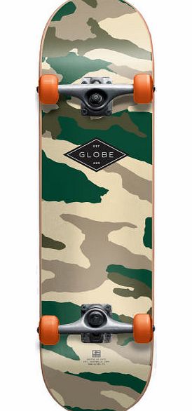 Globe Full On Camo Skateboard - 8 inch