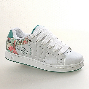 Focus Ladies Skate Shoes - White/Pink Flamingo