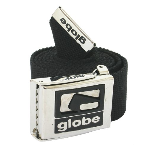 Mens GLOBE Squared Web Belt Black