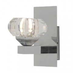 Cubus Single Chrome Wall Light