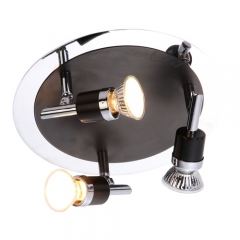 Diamondbacks Black and Chrome Ceiling Light