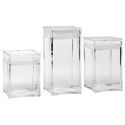 Cook Acrylic 3pce storage set (Small Medium