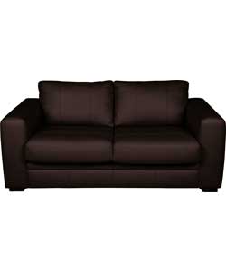 Create Torino Leather Sofa Bed - Chocolate