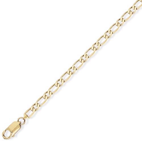 18 inch Premium 1 1 Figaro Chain In 9 Carat Yellow Gold