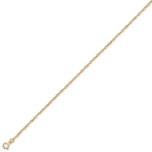 9ct Yellow Gold Supertwist Singapore Chain- 18 Inch / 46cm