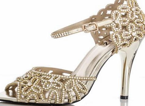 Flower Diamante Sandals