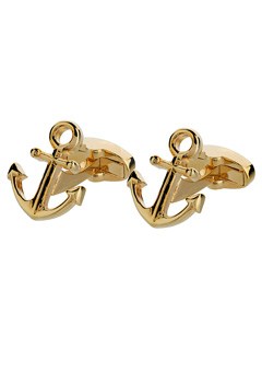 Plated Anchor Cufflinks N12-FB-GP