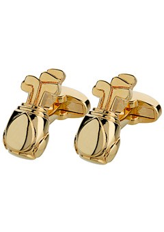 Gold Plated Golf Club Cufflinks N97-FB-GP