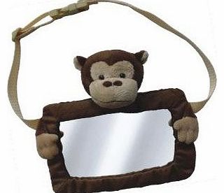 Safe View Mirror Buddy Brown Monkey