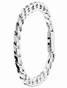 9ct White Gold Gents Bracelet