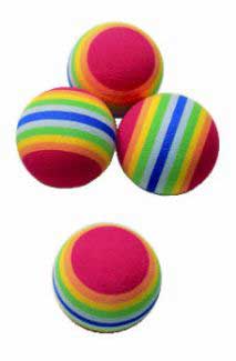 STRIPE SPONGE PRACTICE GOLF BALL