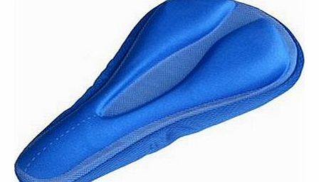 Bike Bicycle Cycling Soft Silica Gel Saddle Seat Cushion Cover pad-blue