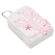 Digital Camera Bag - White/Pink