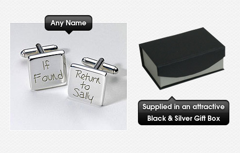 Engraved Cufflinks - if found