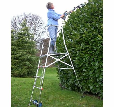 Good Ideas Ladder Platform (629) Safe, stable platform with safety rails. Overall reach 9-10ft.