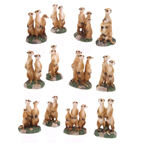 Realistic Meerkat Figures