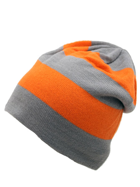 Grey/Orange Utah Beanie