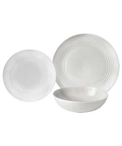 12 Piece White Dinner Set