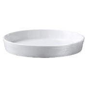 Flan Dish, White