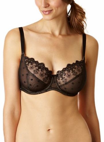 Femme Fatale Non Padded Balcony Womens Bra Noir 36G