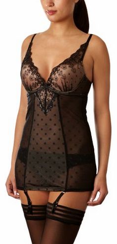 Femme Fatale Slip Womens Bra Noir 36E