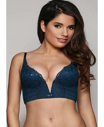 Sequin Plunge Bra