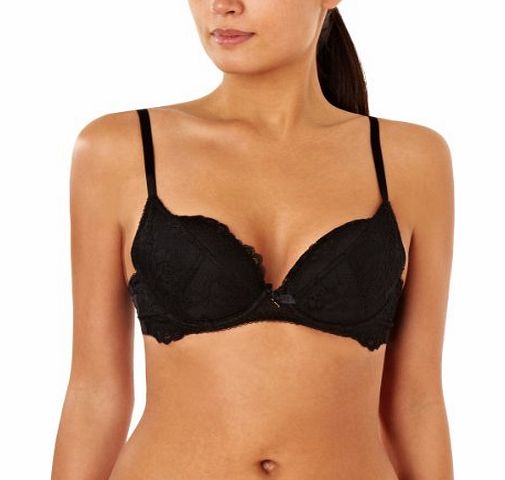 Superboost Plunge Black Lace Bra Plunge Womens Bra Black 42C