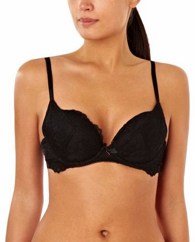 Superboost Plunge Black Lace Bra Plunge Womens Bra Black 44B