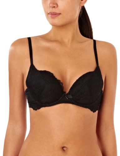 Superboost Plunge Black Lace Bra Plunge Womens Bra Black 44C