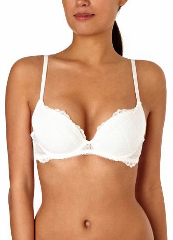 Superboost Plunge White Lace Bra Plunge Womens Bra White 38D