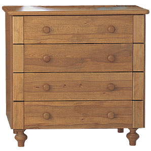 Arabella Four Drawer Changing Unit- Chestnut