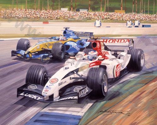 Michael Turner - Podium Performance - Jenson Button Print