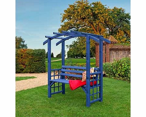 Grange Fencing Romana Arbour - Pre-Painted Blue