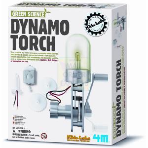 4M Kidz Labs Green Science Dynamo Torch