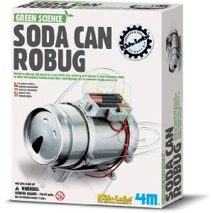 4M Kidz Labs Green Science Soda Can Robug