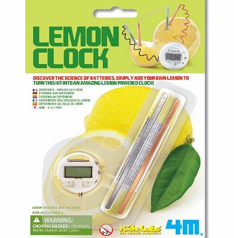 4M Kidz Labs Lemon Clock