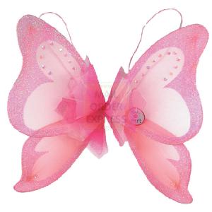 Pink Poppy Fairy Queen Sequin Wings Pale Pink