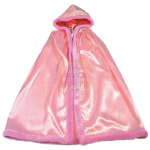 Great Gizmos Pink Poppy Pink Fur Trim Cape