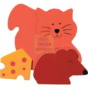 Swizzles Wooden Puzzle Cat