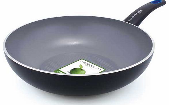 Siena 28cm 3D Ceramic Non-Stick Open Wok