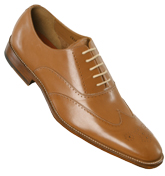 Light Tan Leather Brogue Shoes